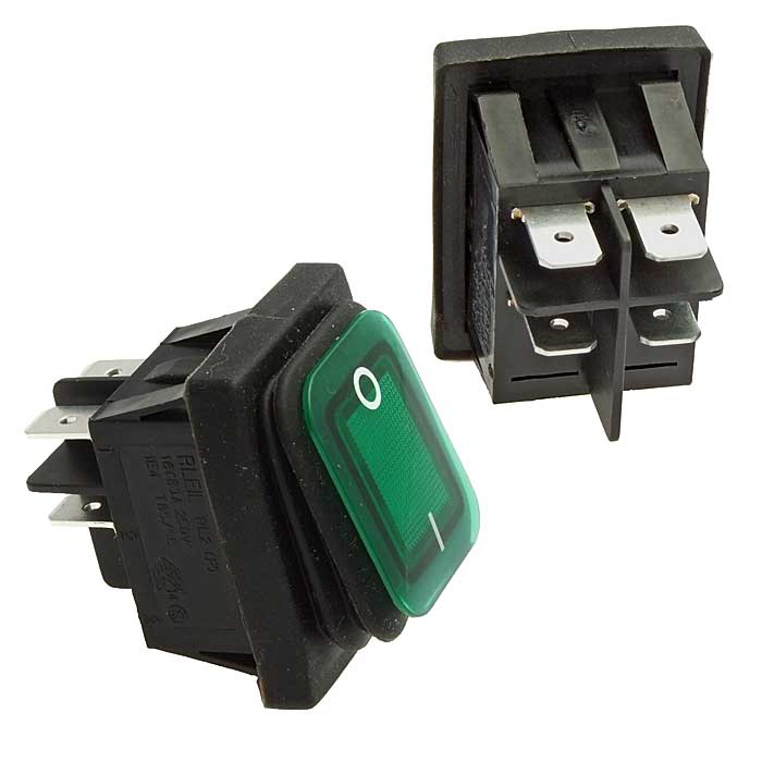 Клавишные переключатели SB092-12V IP65 on-off 22x30mm SB092-12V IP65 on-off 22x30mm