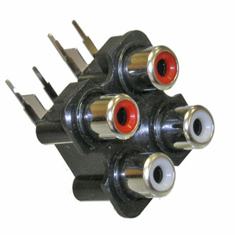 Разъемы, вилки, розетки RCA-407 PCB jack RCA-407 PCB jack