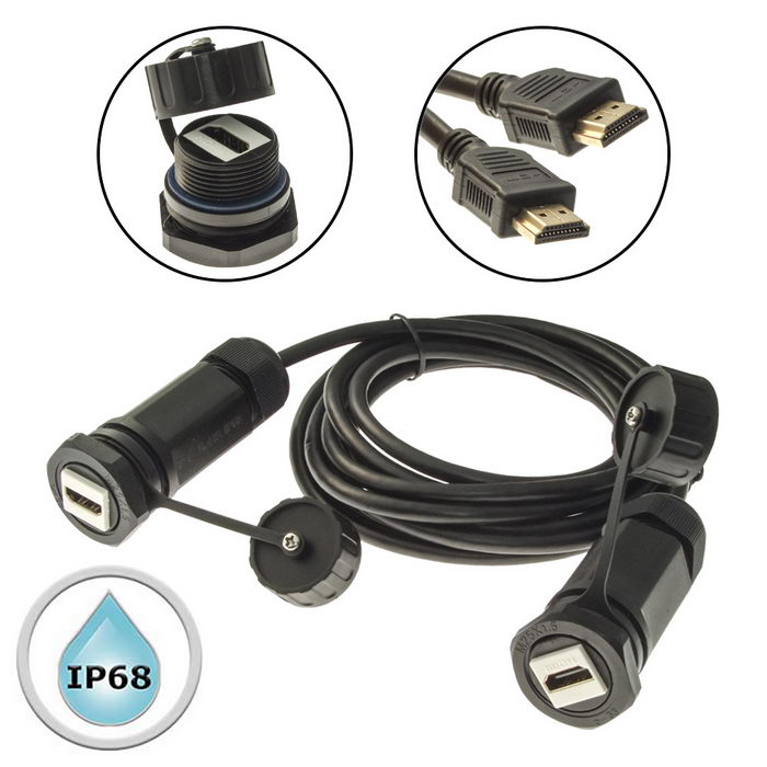 Разъемы, вилки, розетки M25HDMIZ2-2.0G-3M M25HDMIZ2-2.0G-3M