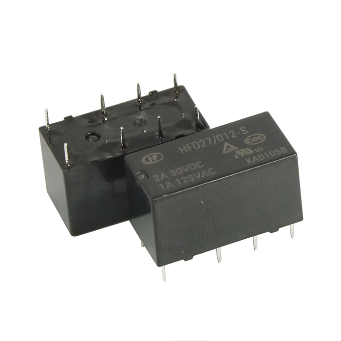 Электромагнитные реле HFD27/012-S 2A HONGFA HFD27/012-S 2A HONGFA