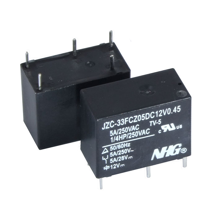 Электромагнитные реле JZC-33F-C-Z-5-DC12V-0.45 FORWARD JZC-33F-C-Z-5-DC12V-0.45 FORWARD