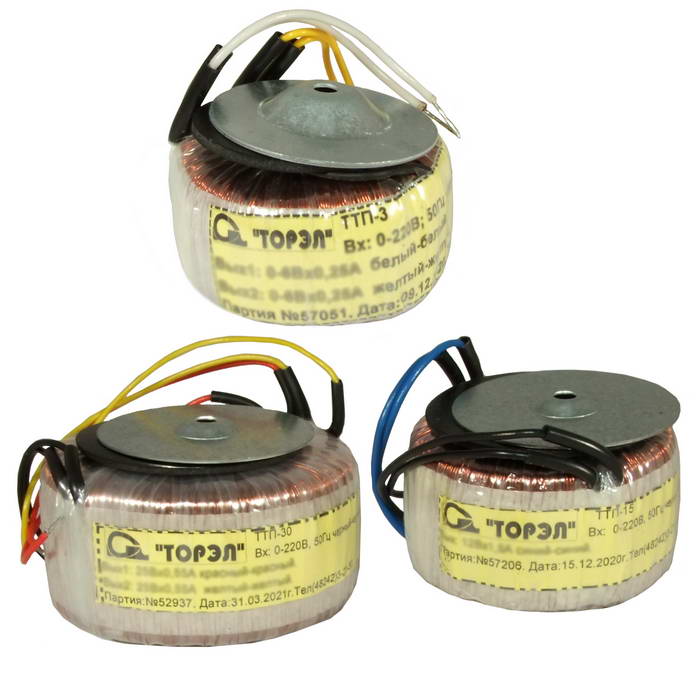 Трансформатор тороидальный ТТП-15 (18В 1А) ТТП-15 (18В 1А)