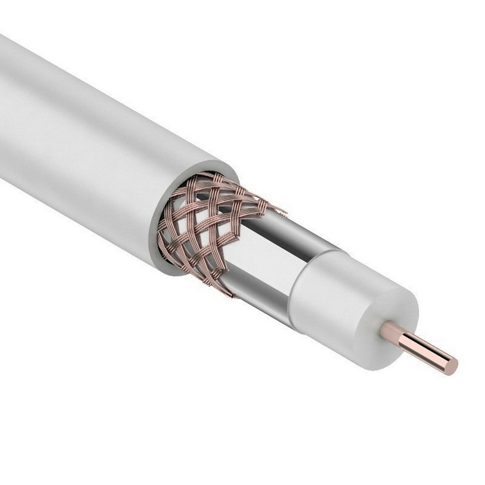 Коаксиальный кабель RG-6U Cu/Cu, 75% 75 Ом 100m RG-6U Cu/Cu, 75% 75 Ом 100m
