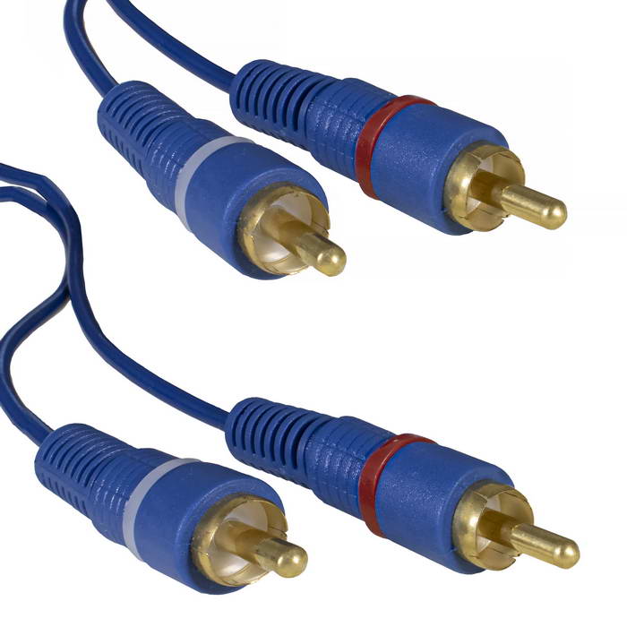 Аудио и видео шнуры 2 RCA - 2 RCA BL 3m 2 RCA - 2 RCA BL 3m