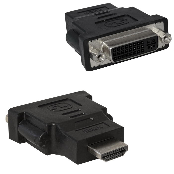 Разъемы, вилки, розетки HDMI (m)-DVI-I (f) HDMI (m)-DVI-I (f)
