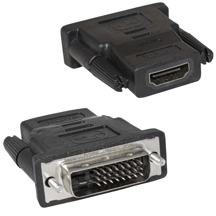 Разъемы, вилки, розетки DVI-I (m)-HDMI (f) DVI-I (m)-HDMI (f)