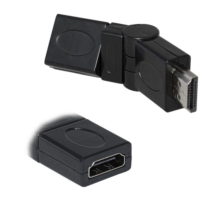 Разъемы, вилки, розетки HDMI (m)-HDMI (f) turn HDMI (m)-HDMI (f) turn