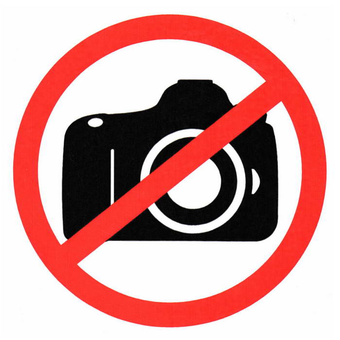 Информационные знаки Фотосъемка запрещена 150х150 Фотосъемка запрещена 150х150