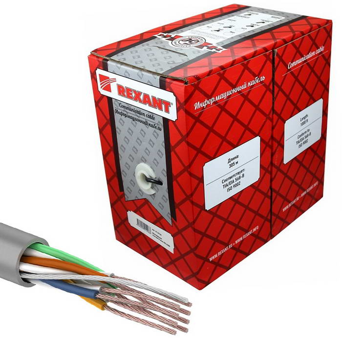 01-0044 U/UTP 5e PVC 4PR 24AWG 305м