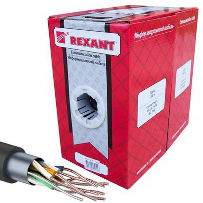 Витая пара 01-0146-1 F/UTP 5e PE 4PR 24AWG305м 01-0146-1 F/UTP 5e PE 4PR 24AWG305м