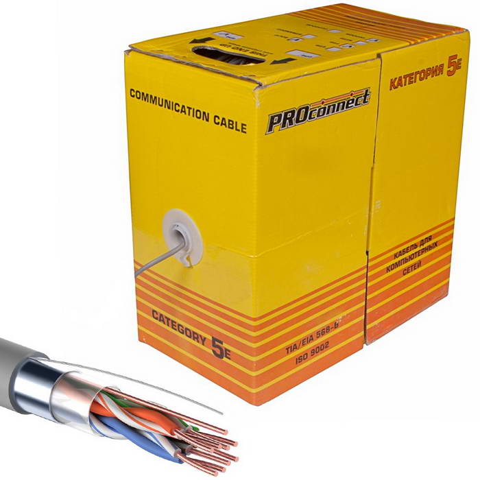01-0152 F/UTP 5е PVC 4PR 24AWG 305м