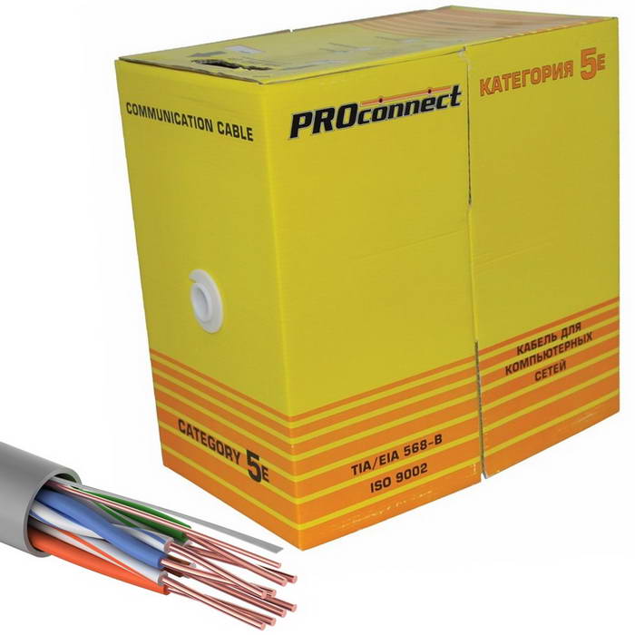 Витая пара 01-0048-3 U/UTP 5 PVC 4PR 26AWG305м 01-0048-3 U/UTP 5 PVC 4PR 26AWG305м