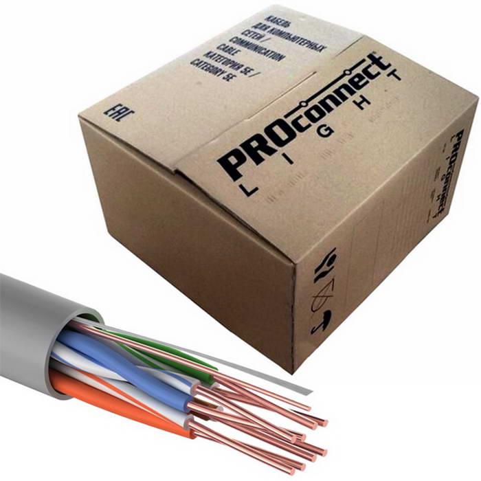 01-0043-2 U/UTP 5e PVC4PR 24AWG305м
