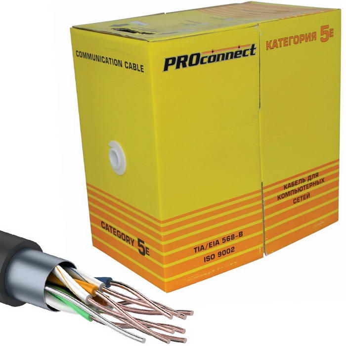 Витая пара 01-0146-3 F/UTP 5e PE 4PR24AWG 305м 01-0146-3 F/UTP 5e PE 4PR24AWG 305м