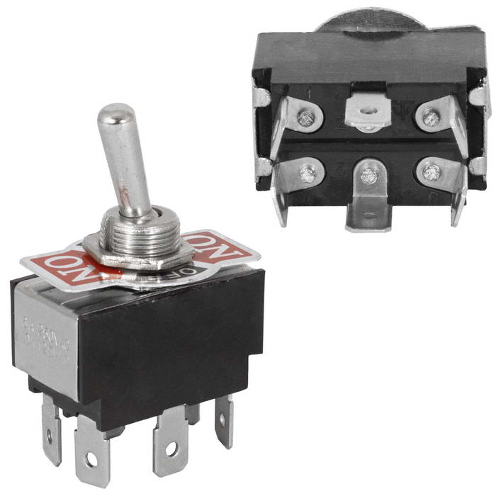 Тумблеры Тумблер KN3(B)-203P on-off-on Тумблер KN3(B)-203P on-off-on