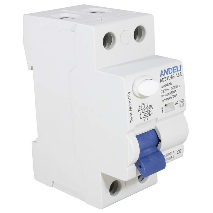 ADB1L-63 2P 16A 30mA тип AC 6kA