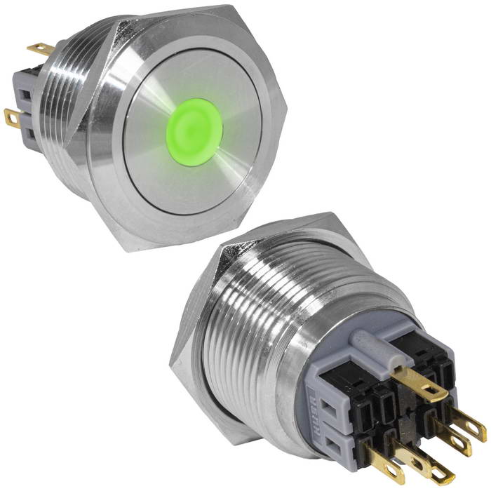 Кнопки антивандальные GQ30-11ZD/G/N on-off+off-on GQ30-11ZD/G/N on-off+off-on
