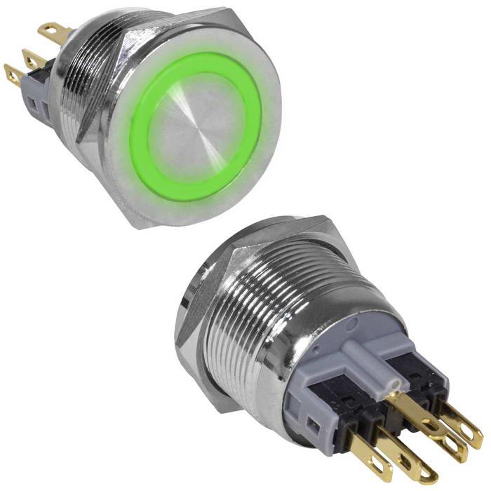 Кнопки антивандальные GQ22PF-11ZE/G/N on-off+off-on GQ22PF-11ZE/G/N on-off+off-on