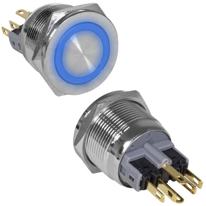 Кнопки антивандальные GQ22PF-11ZE/B/N on-off+off-on GQ22PF-11ZE/B/N on-off+off-on