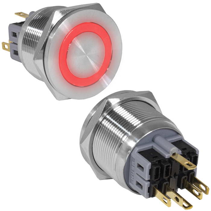Кнопки антивандальные GQ25PF-11ZE/R/N on-off+off-on GQ25PF-11ZE/R/N on-off+off-on