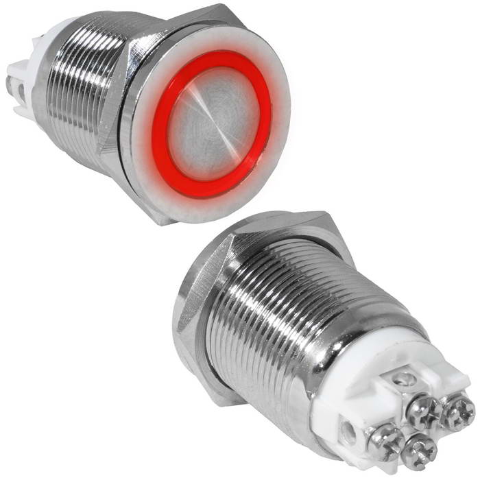 Кнопки антивандальные GQ19PF-10ZE/R/N off-on GQ19PF-10ZE/R/N off-on