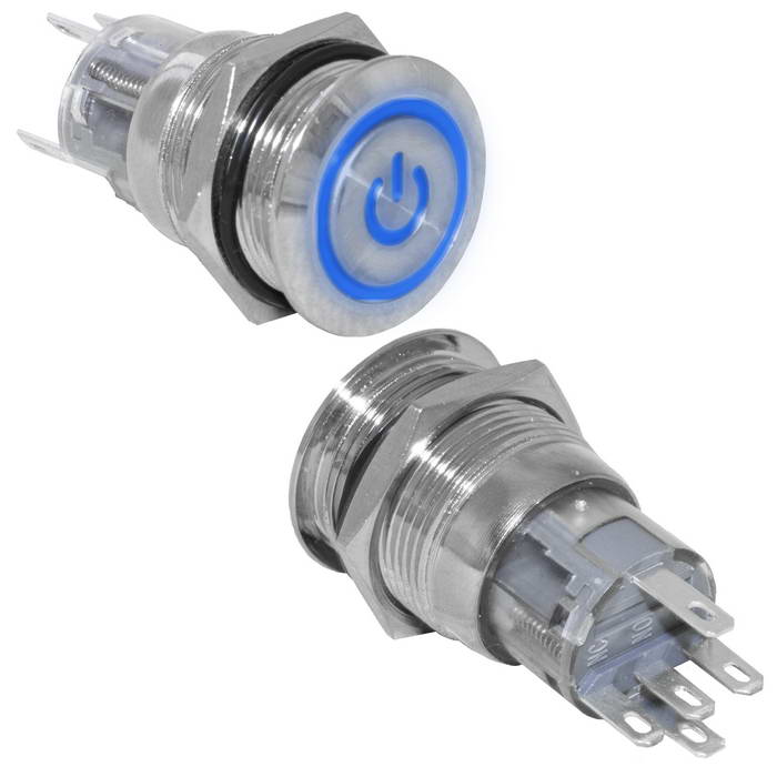Кнопки антивандальные LAS1-AGQ-11ZET/B/N on-on LAS1-AGQ-11ZET/B/N on-on