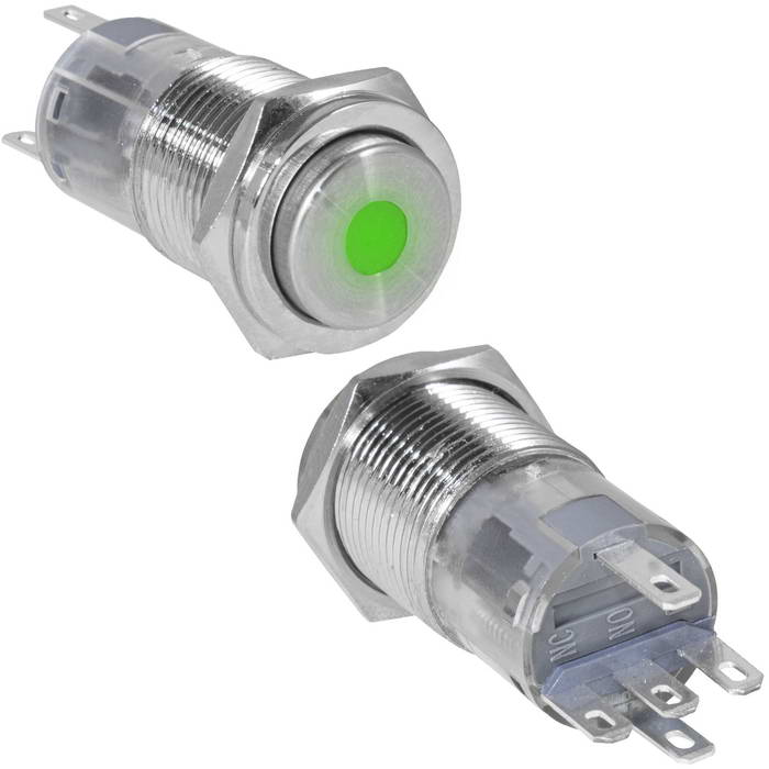 Кнопки антивандальные LAS2GQPH-11D/G/N on-(on) LAS2GQPH-11D/G/N on-(on)