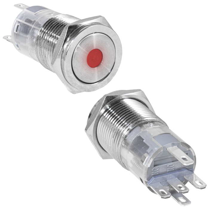 Кнопки антивандальные LAS2GQPF-11ZD/R/N on-on LAS2GQPF-11ZD/R/N on-on