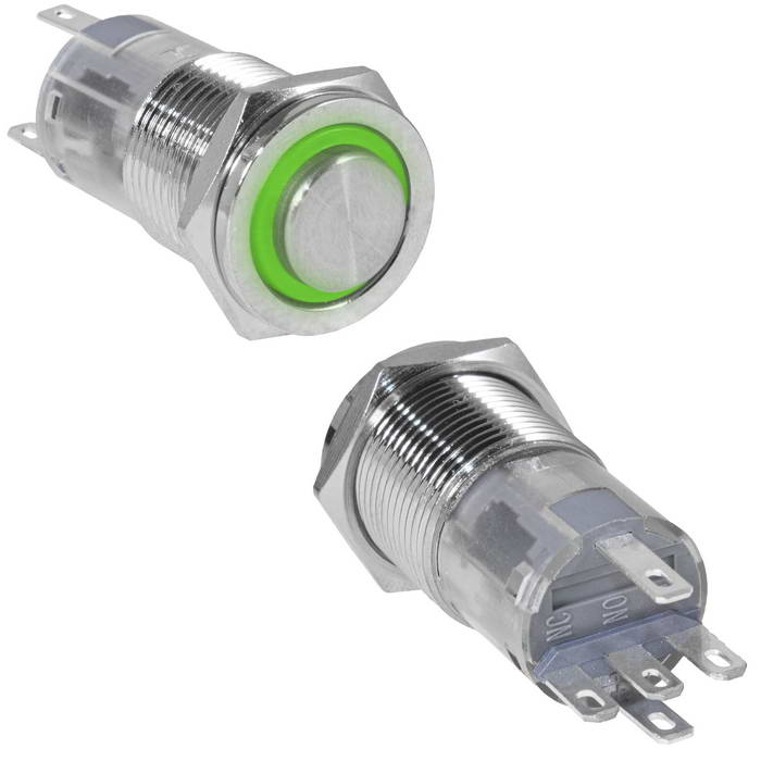 Кнопки антивандальные LAS2GQPH-11E/G/N on-(on) LAS2GQPH-11E/G/N on-(on)