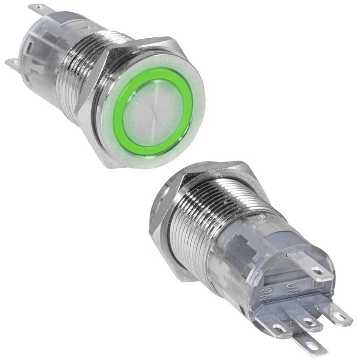 Кнопки антивандальные LAS2GQPF-11E/G/N on-(on) LAS2GQPF-11E/G/N on-(on)