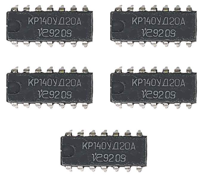 Микросхемы кр140уд20а (92г.)