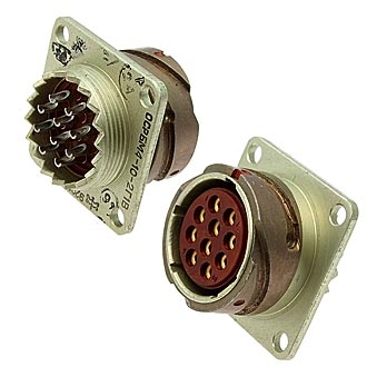 Разъем РБМ4-10-2Г1В Au ВП 
