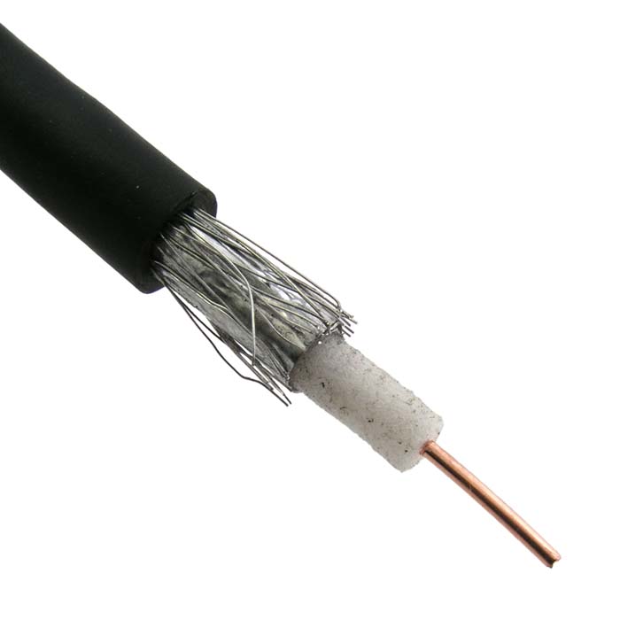 Коаксиальный кабель RG-58 черный (100м) RG-58 черный (100м)