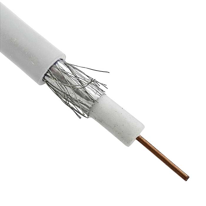 Коаксиальный кабель RG-6U white (100m) RG-6U white (100m)