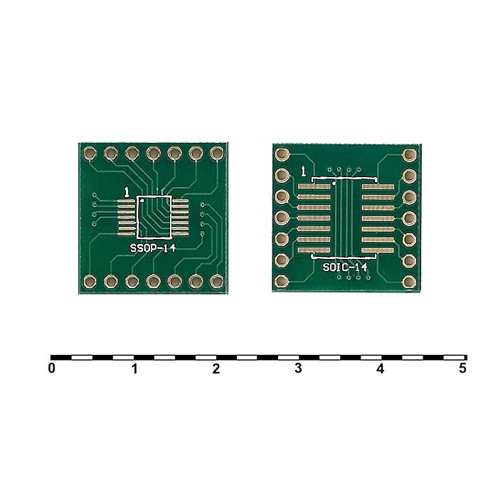 Плата SOIC-14 и SSOP-14