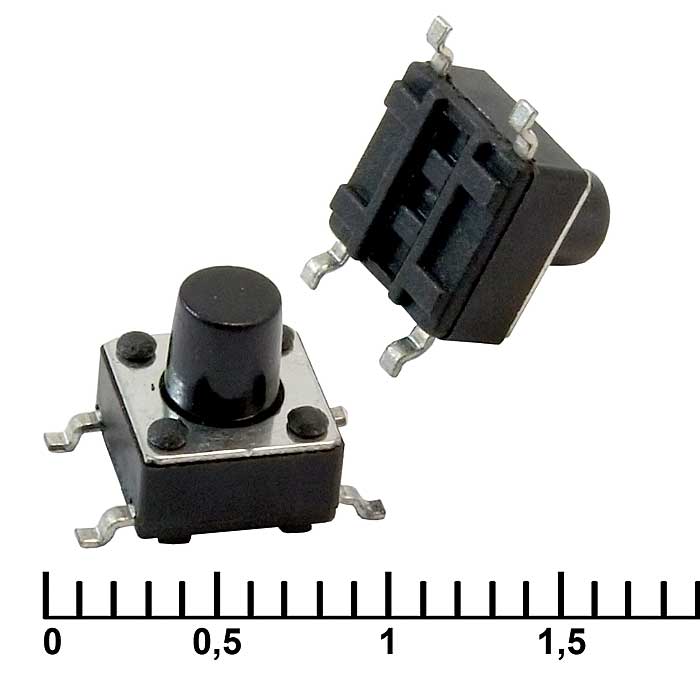 Тактовые кнопки IT-1102WB (6x6x7) IT-1102WB (6x6x7)