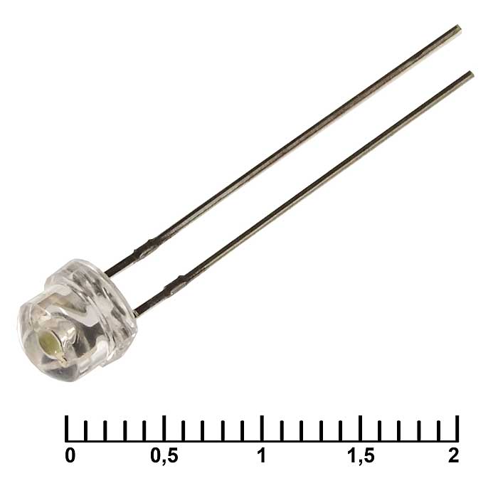 Светодиоды 5RHWWC 3000mcd 6500K 3,4v 70d 5RHWWC 3000mcd 6500K 3,4v 70d