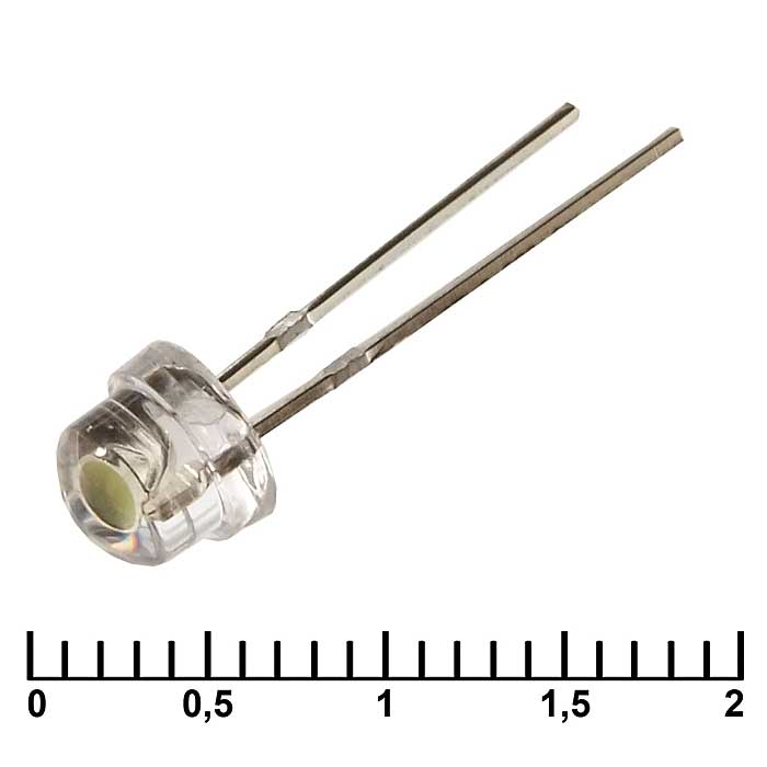 Светодиоды 5RHWWC 2200mcd 6500K 3,4v 70d 5RHWWC 2200mcd 6500K 3,4v 70d