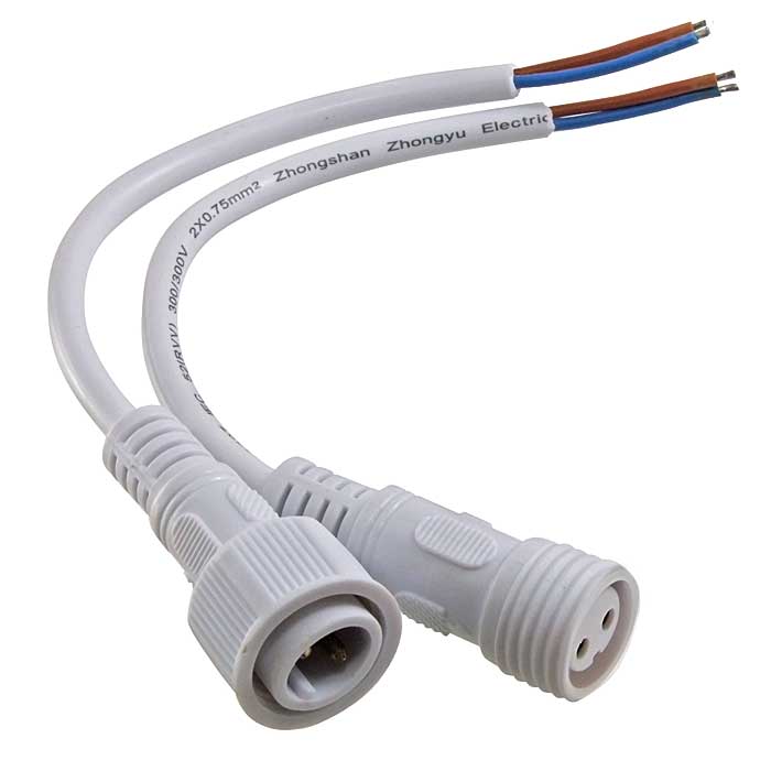 Разъемы, вилки, розетки 2pin WP L=40 D=21.5mm 2*0.75mm2 2pin WP L=40 D=21.5mm 2*0.75mm2