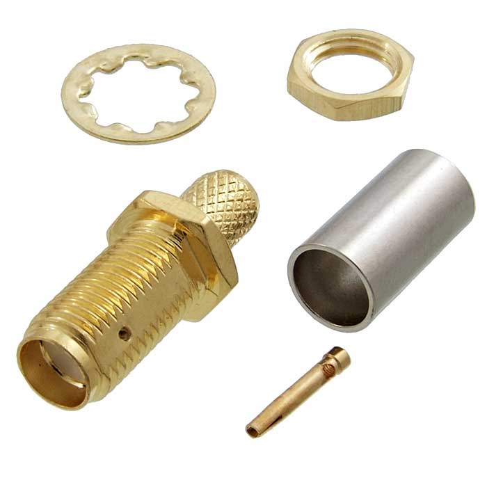 Разъемы, вилки, розетки SMA-C58J gold SMA-C58J gold