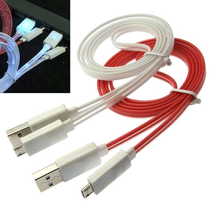 Шнуры для мобильных устройств USB to MicroUSB light line1m USB to MicroUSB light line1m
