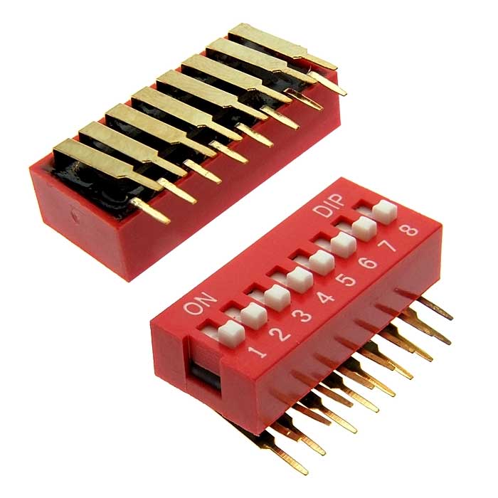 Dip переключатели DA08R DA08R