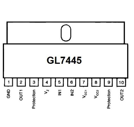 Микросхемы GL7445 (sip-10) GL7445 (sip-10)