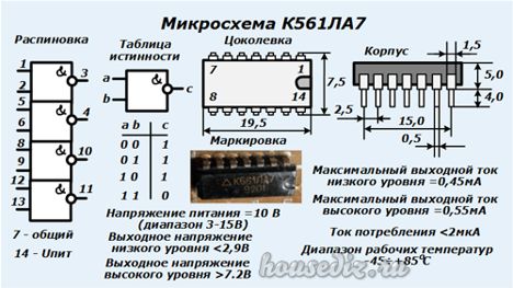 Микросхемы к561ла7 (98г.) к561ла7 (98г.)