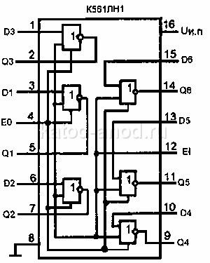 Микросхемы к561лн1 (89г.) к561лн1 (89г.)