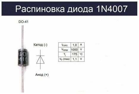 Диоды 1N4007 (2009г.) 1N4007 (2009г.)