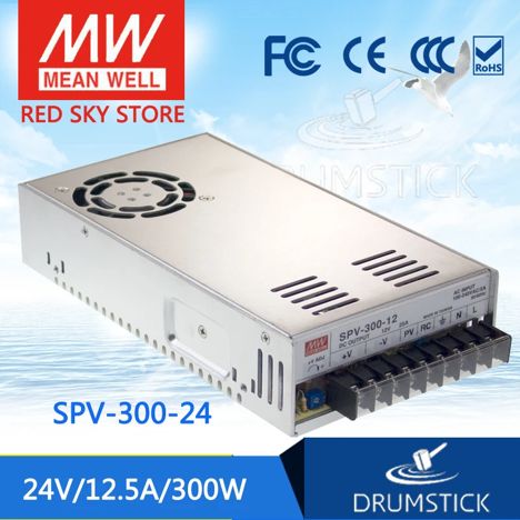 Блоки питания SPV-300-24 (In: 88-264VAC, Out: 24VDC 12.5A) SPV-300-24 (In: 88-264VAC, Out: 24VDC 12.5A)