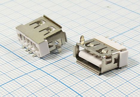 Разъемы, вилки, розетки USBA-1 P (smd2) USBA-1 P (smd2)