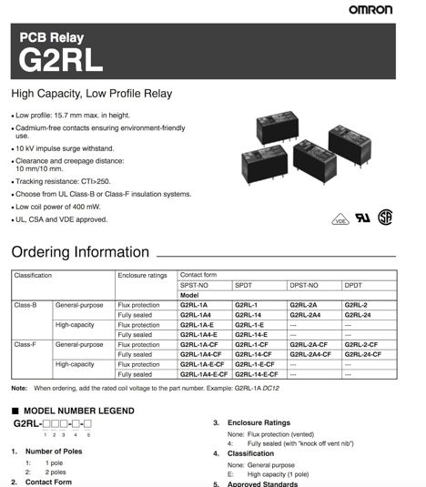 Реле, Контакторы G2RL-14-E-5VDC (Omron) G2RL-14-E-5VDC (Omron)